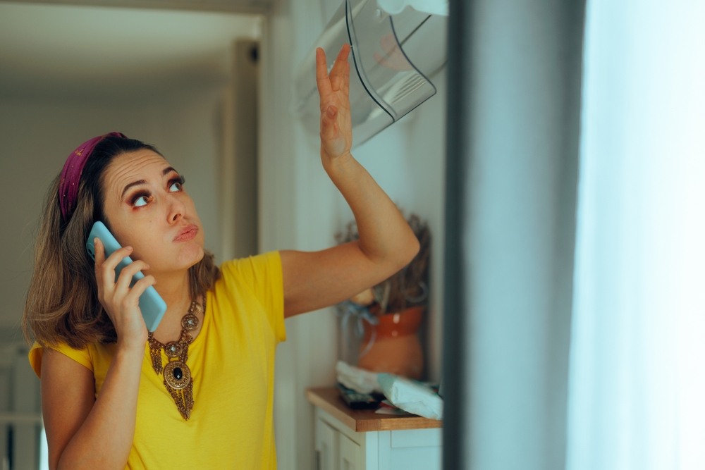 women calling for ac repair